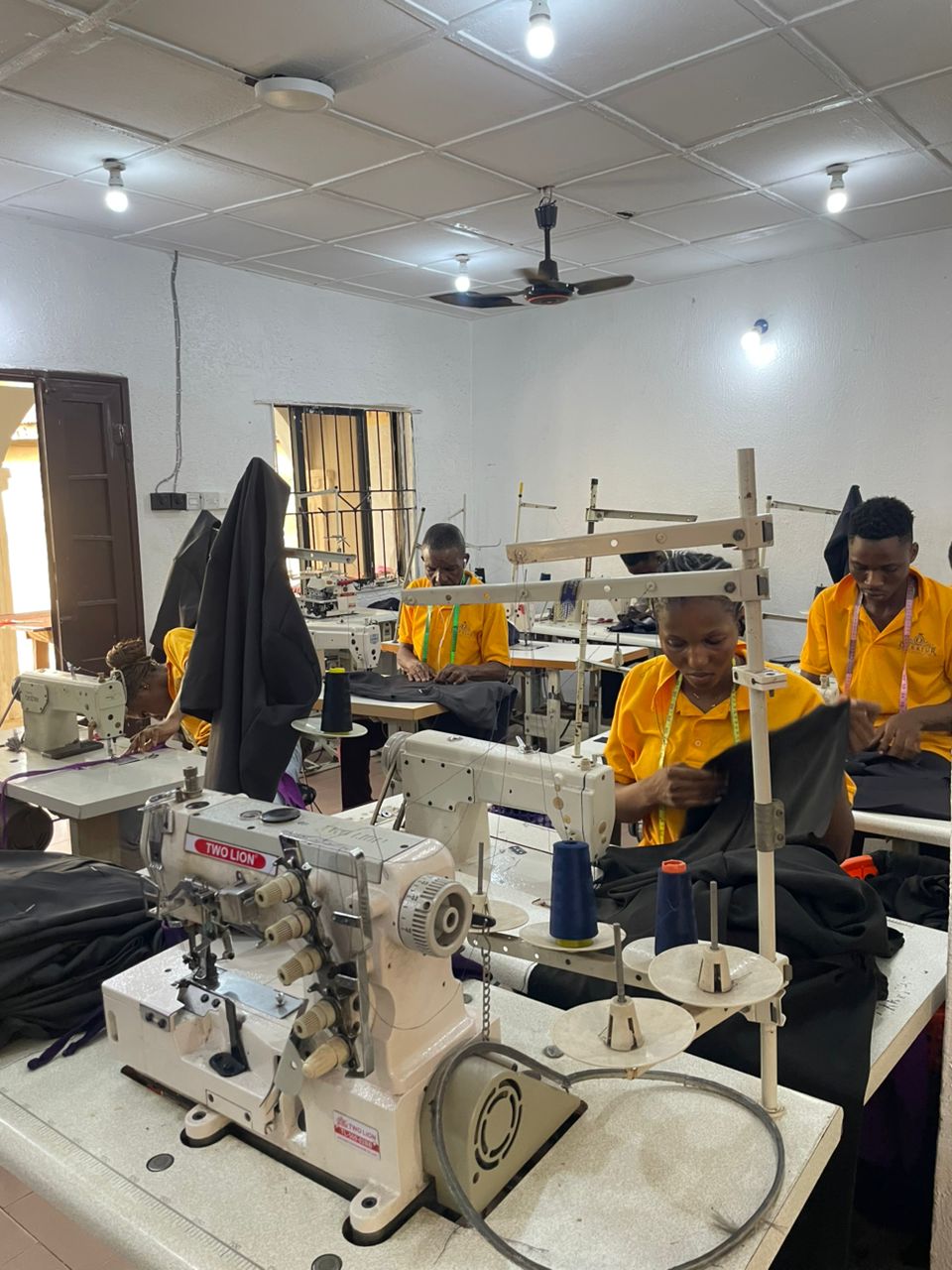 Oyertur sewing team at work on the factory floor
