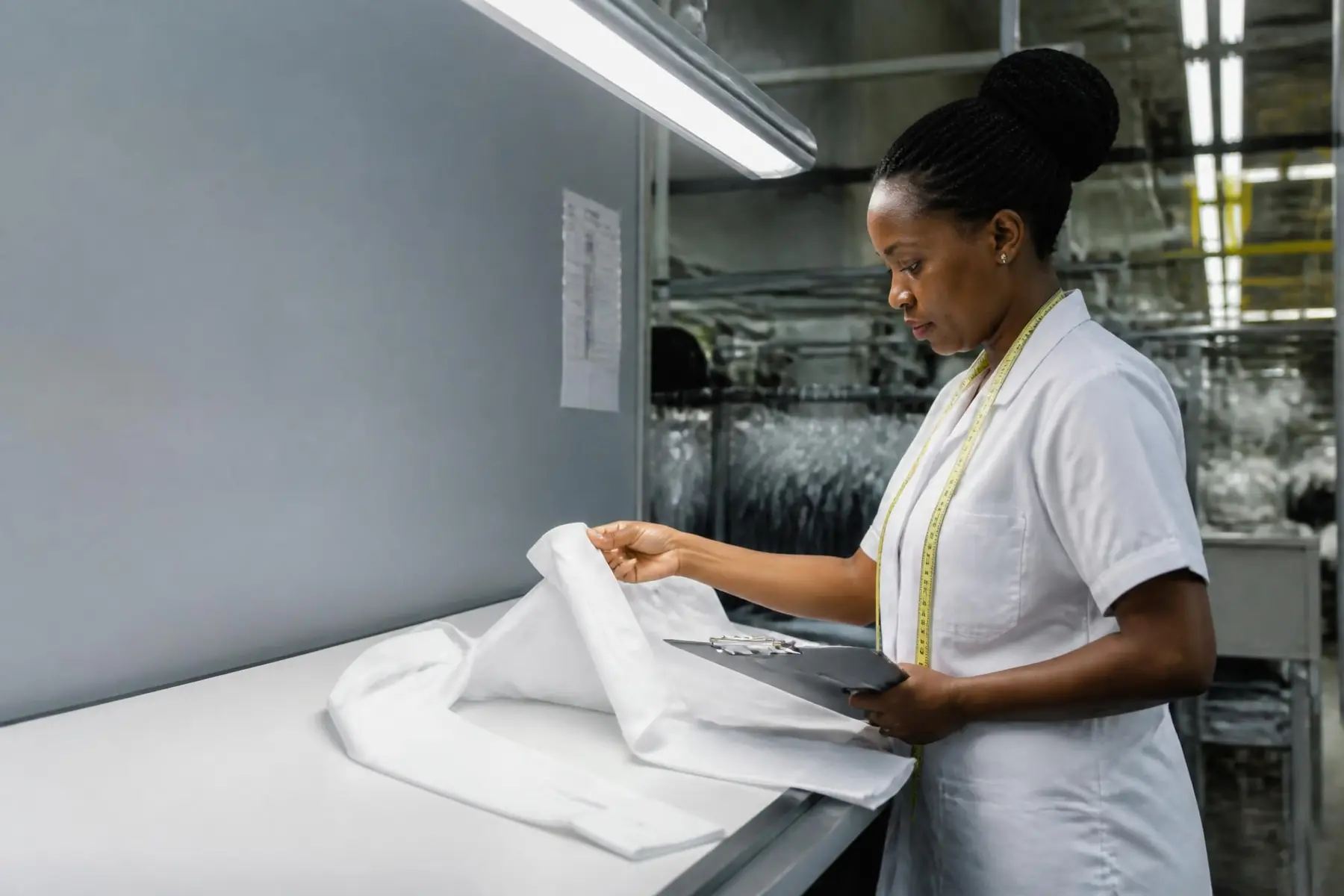 Uniforms at Oyertur Garment Factory