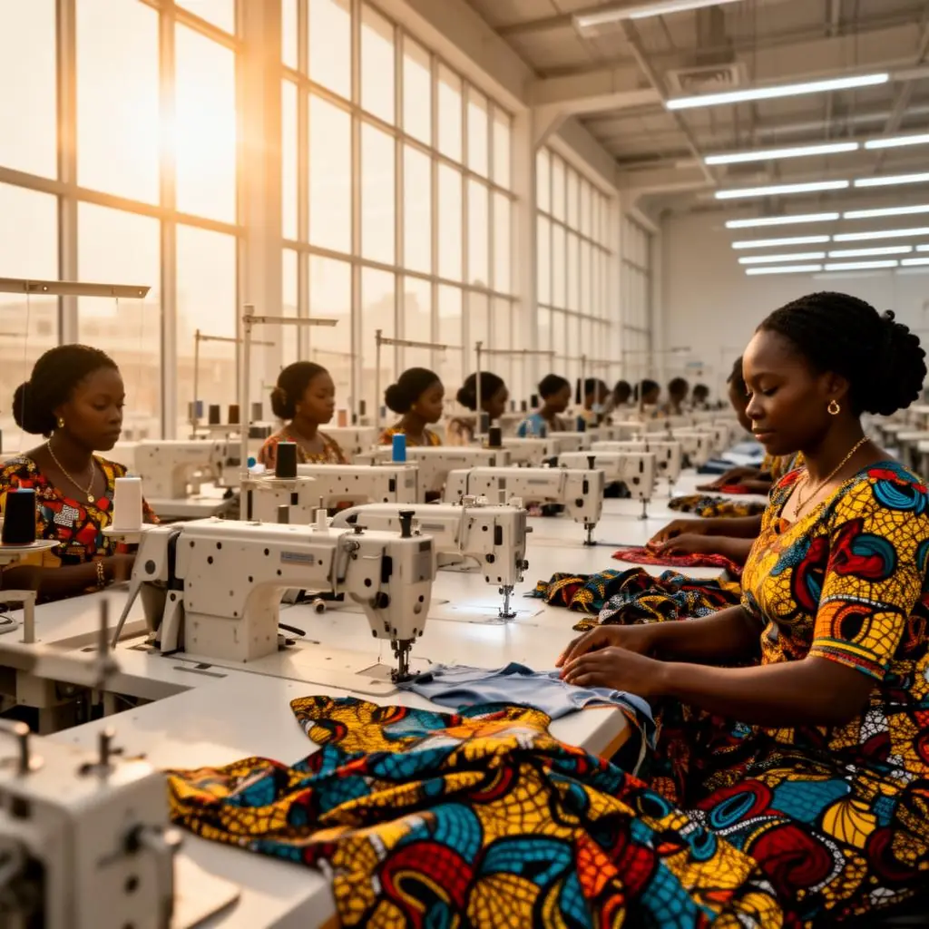 Sewing garments at Oyertur