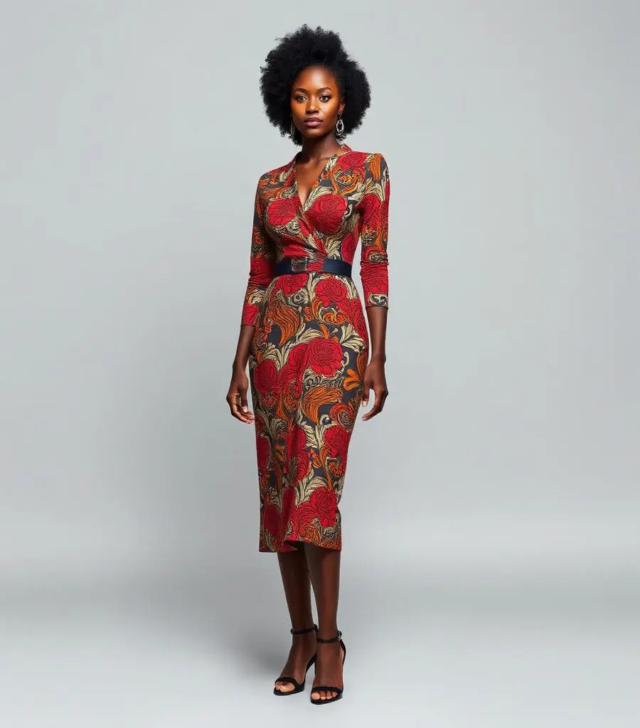 Ankara Midi Dress
